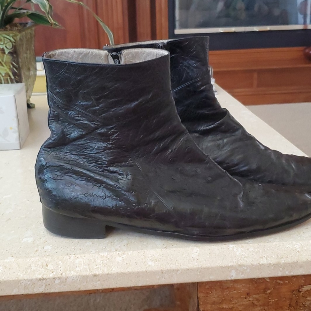Vintage Ostrich Boots